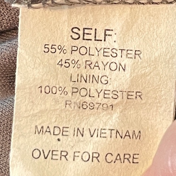 Figueroa & Flower dress Large gauze brown floral embroidered boho boat neck - Picture 6 of 7